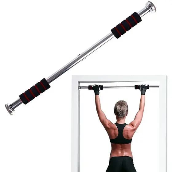 Barra Ajustável Até 100cm Exercícios Porta Calistenia Fitness Crossfit Força