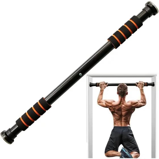 Barra de Flexão para Porta Exercícios Treino Regulável 60 a 100Cm Fixa
