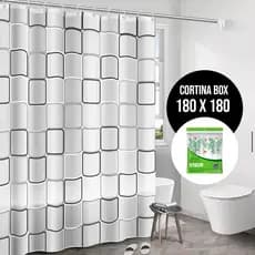 Cortina De Box para Banheiro Com Ilhos Antimofo Varias Cores