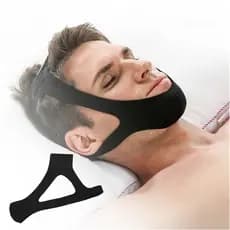 Anti Ronco Neoprene 3 Pontas Ajustável Durma Melhor Faixa Cinta Queixo