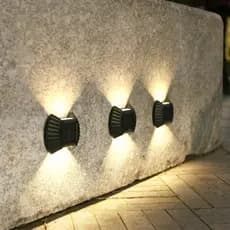 Arandela De Parede Solar À Prova D'água Para Decoração Externa De Jardim