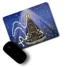 Mouse Ped Personalizado Nossa Senhora Aparecida Emborrachado 23x18cm
