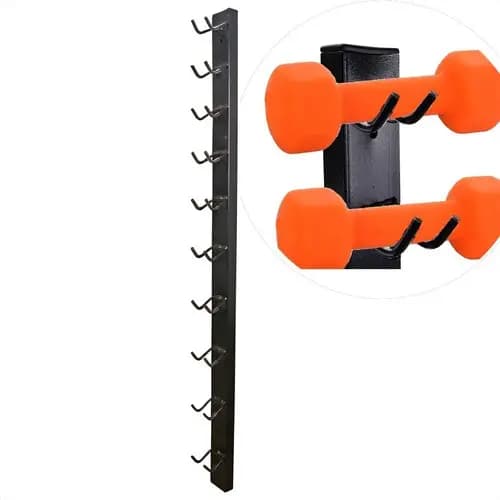 Suporte De Parede Para 5 Pares De 10 Halteres De Peso Academia Residencial Fitness Profissional