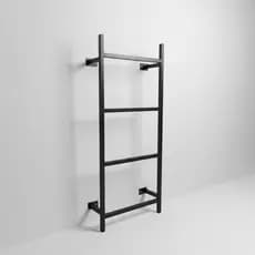 Escada Tipo Marinheiro Com Adaptação Para Parede 100cm Preto
