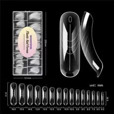 Molde F1 Plastic Nail Forms Convexo 150 Peças - Molde Das Gringas 0 ao 14
