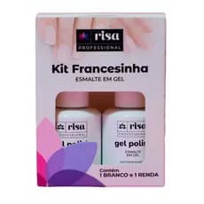 kit Francesinha Branco e Renda (Cor 67 e 262) Risa Professional
