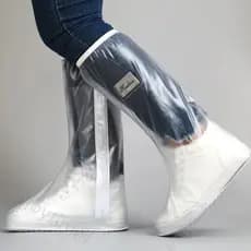 Capa de Sapato de Cano Alto para Homens e Mulheres com Borda Prensada e Sola Reforçada, Resistente ao Desgaste e de Alta