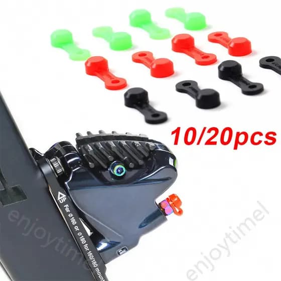 10/20 Peças RISK Tampa de Proteção de Silicone para Bico de Purga de Bicicleta MTB, Conjunto de Tampas Anti-Poeira para