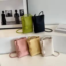 Bolsa Mini Transversal Feminina em Couro PU, Bolsa para Celular, Carteira Quadrada Fashion, Porta-Moedas