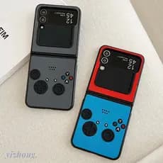Para Samsung Z Flip 3 4 5 6 7 ZFold Creative Games Console Design Soft TPU Anti-Riscos Capa De Telefone À Prova De Choqu