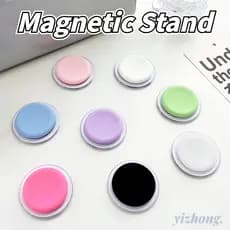 Suporte Para Telefone Atração Magnética Airbag De Macaron Doce Colorido Forma Redonda Dobrável Simples Móvel Nu Magsafe