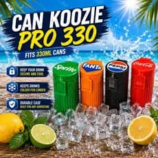 Porta Lata Térmico 330ml com Tampa | Cooler para Refrigerante, Cerveja e Bebidas | Conserva Gelada por Mais Tempo