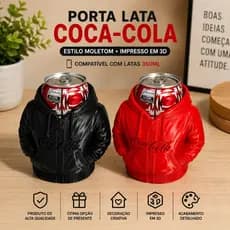 Suporte Para Lata Coca-Cola Estilo Moletom | Decoração Geek