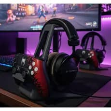 Suporte controle headset TOP V setup gamer premium