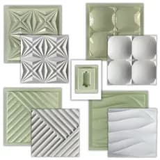 Conjunto 5 Formas Gesso 3d Lindíssimo
