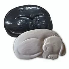 Forma Pisante Cachorro Para Jardim Concreto Cimento