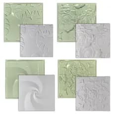 Conjunto 4 Formas Para Revestimento 3d Gesso