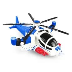 Helicóptero Brinquedo Com Som e Luz Movimentos de Transformers Bate e Volta