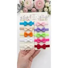 kit 10 Laços Para Bebê Faixinhas Tiaras Delucadas Serve De 0 a 24 Meses