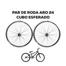 Par de Roda Aro Aero 24 Esferado