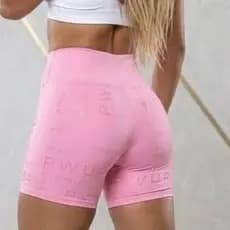 Short feminino FITNESS POWER UP MALHA COMPRESSIVA CINTURA ALTA