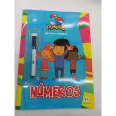 Livro infantil 3 palavrinhas Escreve e Apaga Números