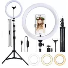 RING LIGHT 10 POLEGADAS + TRIPE DE 210 CM