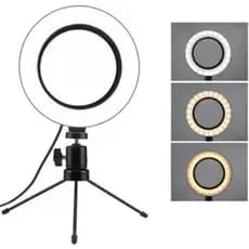RING LIGHT 6 POLEGADAS COM TRIPE DE MESA