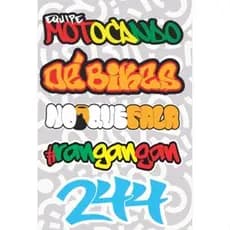 Kit de 3 Cartelas Adesivos 244