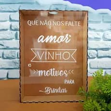 Quadro Mdf Porta Rolha Vinhos
