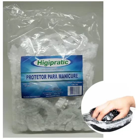 Protetor de Bacia para Manicure Higipratic - 150 unidades (Para Bacia de Mãos)