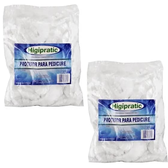 PROTETOR DE BACIA PARA PEDICURE HIGIPRATIC - KIT COM 2 UN (PARA BACIA DE PÉS)