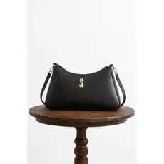 Bolsa Feminina de Ombro Couro Sintético Alça Transversal Moda Elegante Dia a Dia Preta Caramelo Nude