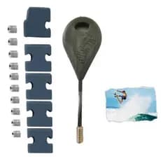 5 Plugs Adaptadores Blams Para Quilhas de Encaixe FCS2 li 10 Parafusos 1 Chavinha -  Prancha Surf