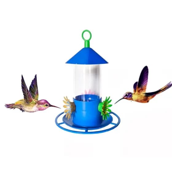 Bebedouro Para Beija Flor Pássaros 200ml Poleiro Chapéu