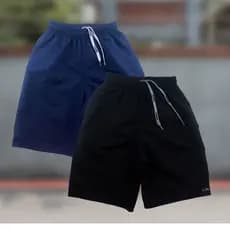Kit 2 Bermudas Tactel Infantil Menino Básica Lisa Leve Grappin
