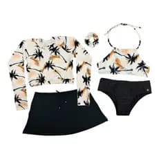 Kit Biquíni Juvenil 4 Peças Proteção Uv Meninas Grappin