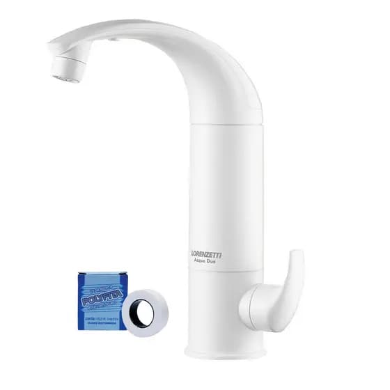 Torneira Com Filtro De Mesa Lorenzetti Acqua Due Branca Lançamento