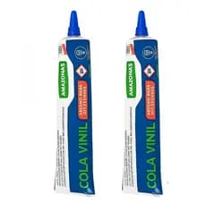 Kit Cola Vinil Extra Forte Fosco Amazonas 17g Para Lona E Pvc 2 Unidades