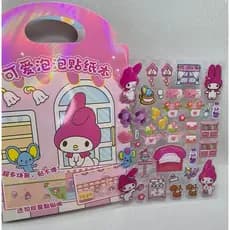 Cenário Sanrio com adesivos - Casa