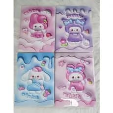 Caderno com folhas decoradas - Sanrio - My Melody,Cinnamonroll ou Kuromi
