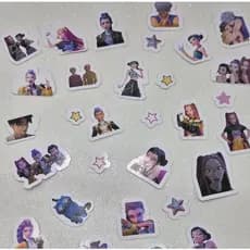Kit 50 adesivos alta qualidade Guerreiras do Kpop