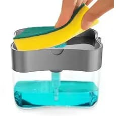 Dispenser De Detergente Com Porta Esponja 2 Em 1 Porta Bucha