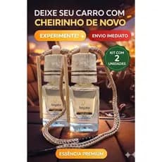 Kit 2 Cheirinho de Carro Novo - Aromatizador Automotivo Premium, Perfume Duradouro, Difusor de Aroma