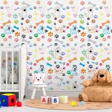 Papel De Parede Adesivo Animais Pet