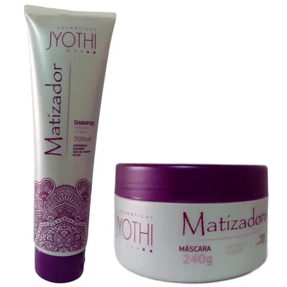 Kit Tratatamento Matizador Roxo Platinado Desamarelador Efeito Pérola Loiro Brilhante Cabelos Loiros