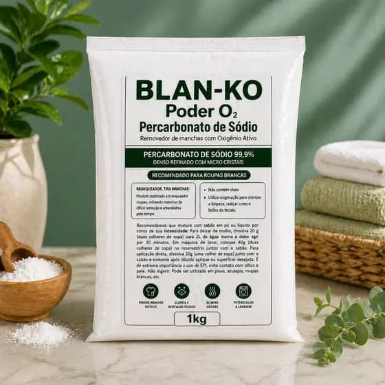 Percarbonato de Sódio BLAN-KO Oxigênio Ativo Limpeza Profunda