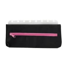 Estojo 1 Divisória Com Furos Caderno Disco Preto BRW
