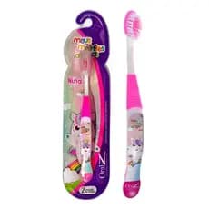 Escova Dental Infantil 2 a 5 Anos c/ Protetor Nina Unicórnio