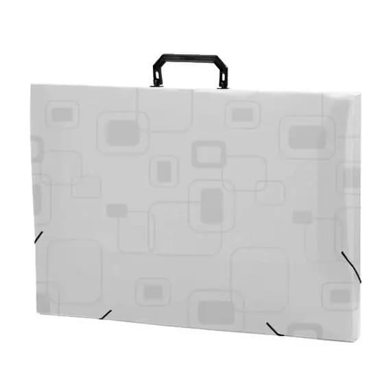 Maleta Plástica A3 Cor Cristal Dello Fine